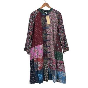 LUAN ZAI JIANG NAN Jacket Patchwork Coat Boho Cottagecore Lagenlook